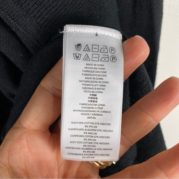 Michael Kors Zipper Drapey Slouchy Flowy Open Front Cardigan Sweater Size Large - Picture 5 of 6